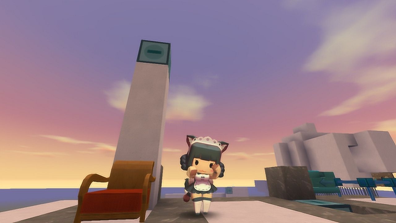 迷你世界琉璃酱琉璃酱发现了升降座椅