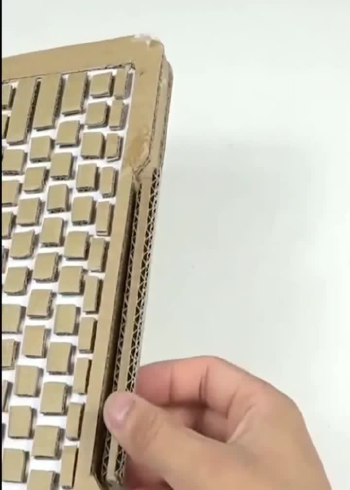 手工废纸板制作,废纸板制作苹果笔记本电脑,适合亲子手工