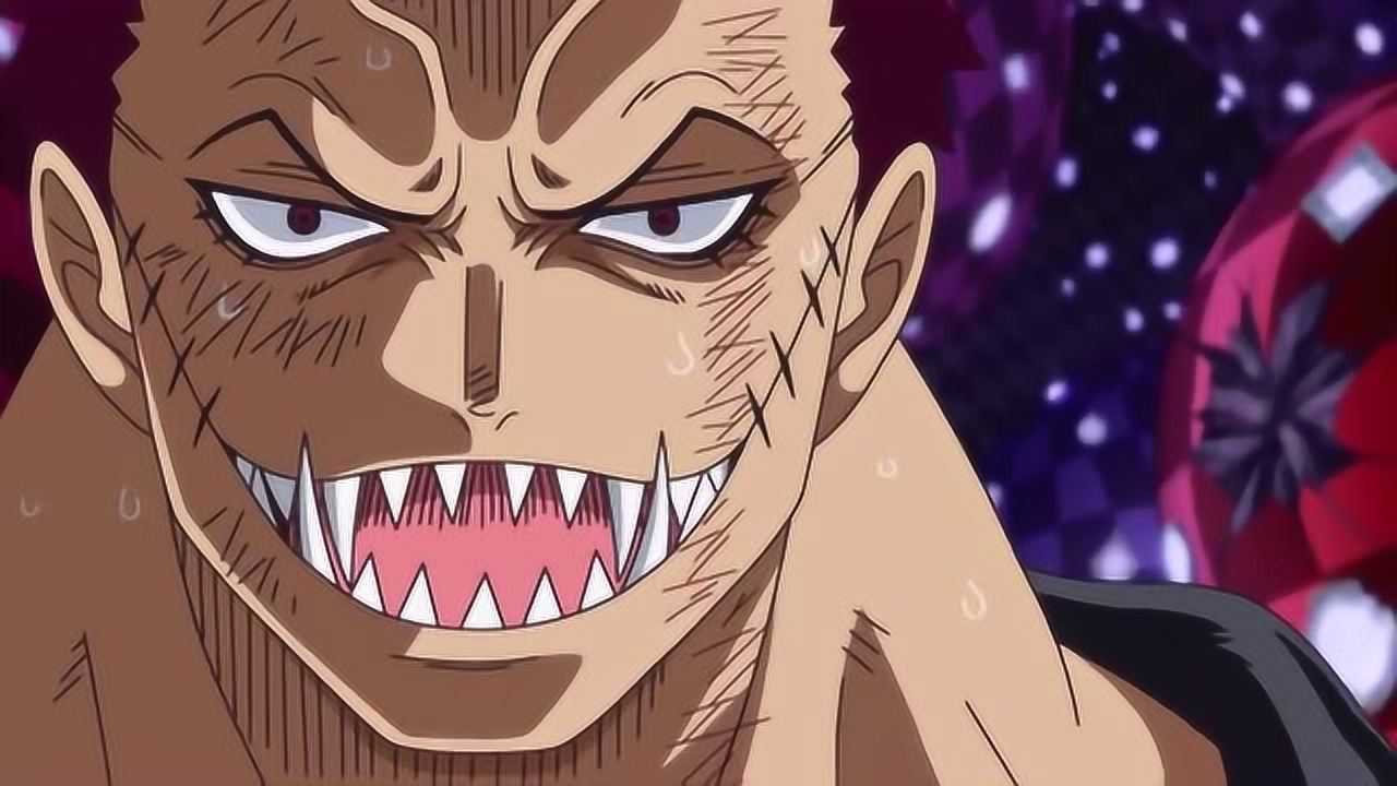 海贼王卡塔库栗撕下了围巾露出了獠牙这才是他的真面目