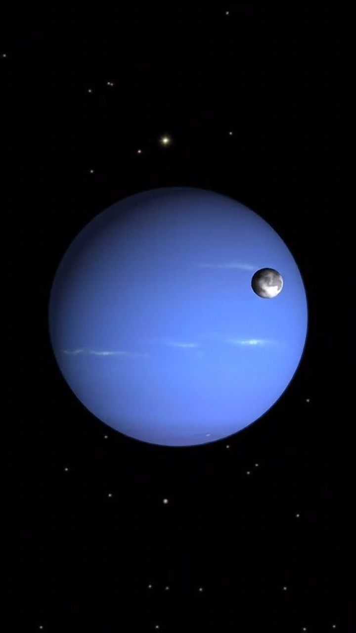 海王星撞击地球图片