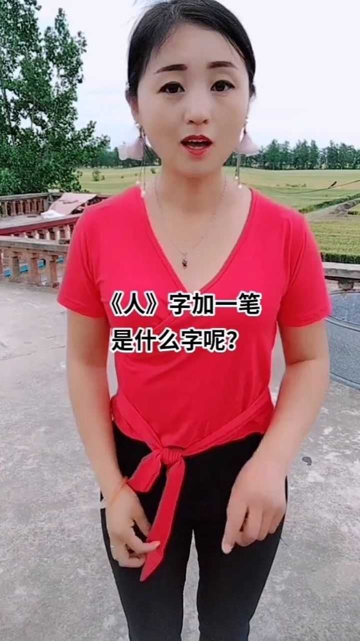 《人》字加一笔,不是个字,不是大字,是什么字?