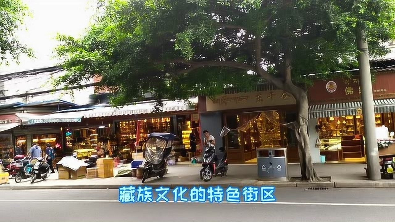 成都武侯祠藏民街住的都是最有钱的西藏人一条街6个警察执勤