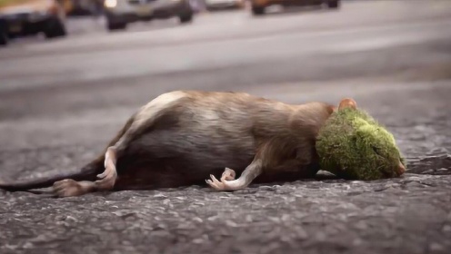 灾难片：一只老鼠被细菌感染，头部变成绿色，灾难开始由此发生
