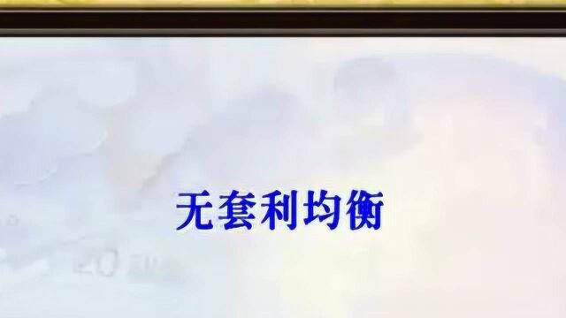 国际金融16 浮动汇率制下的汇率理论(四)