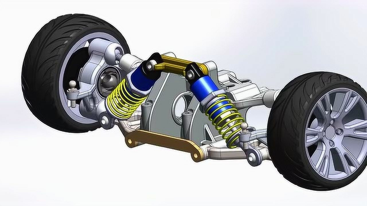 3d動畫演示汽車懸架系統的工作原理_騰訊視頻