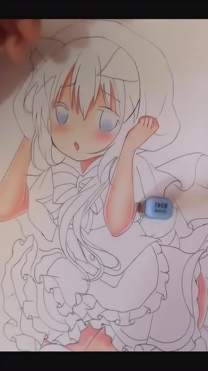 看美术生如何用马克笔给动漫上色,一笔下去,真是流畅无比!