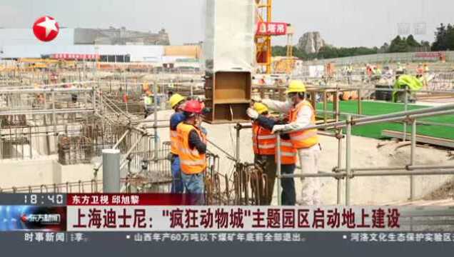 上海迪士尼:“疯狂动物城”主题园区启动地上建设