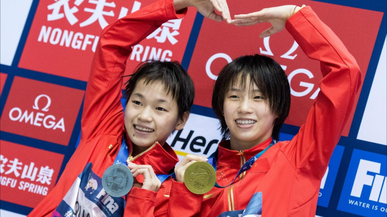 体坛名场面|全红婵陈芋汐究竟有多强,首次合作便夺得冠军,震惊体联