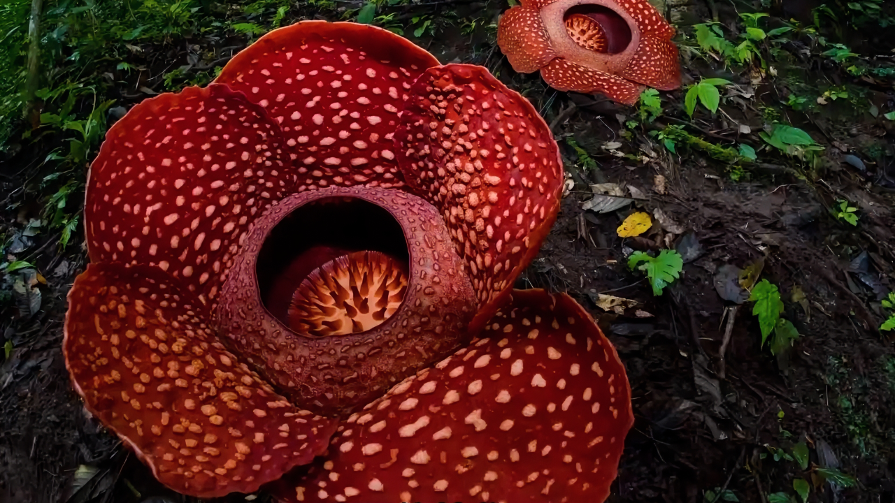 无根无叶的大王花竟浑身恶臭,用三年成长换来三天绽放|纪录片