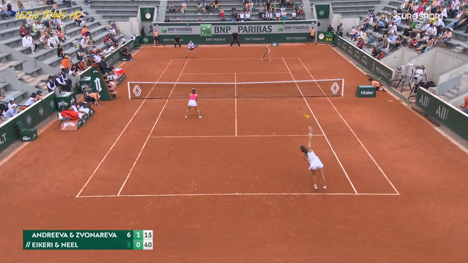 【自制hl】2024法网r3 m·安德列娃/兹沃娜列娃vs尼尔/艾克里