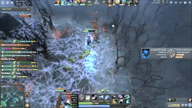 Dota2:OMG双分裂高攻被动哥!月刃+能量转移+精准光环+射手天赋