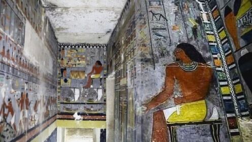 埃及发现4400年前古墓：壁画铭文鲜艳完整，仿佛刚刚上色一般