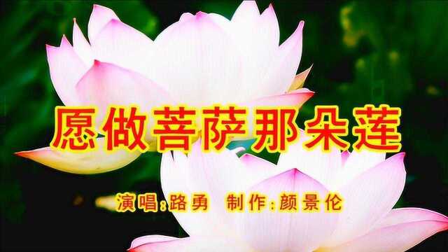 路勇一首佛教歌曲《愿做菩萨那朵莲》,好听极啦!