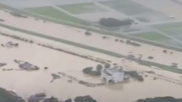 海贝斯引发日本多地洪水 福岛核污染物被洪水冲走