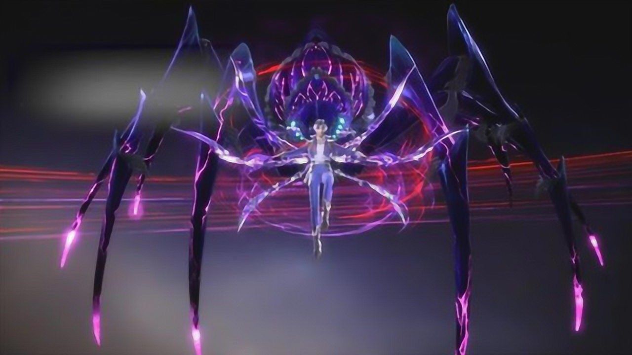 斗罗唐三第五魂环人面蛛皇出现其魂环效果让比比东无比畏惧