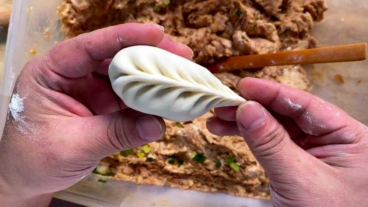 老鼠尖饺子手法教程来了,简单易学