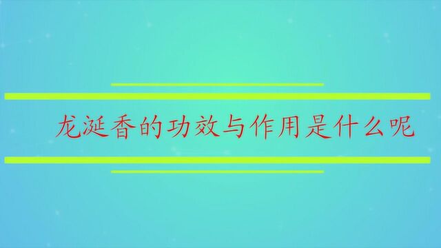 龙涎香的功效与作用是什么呢