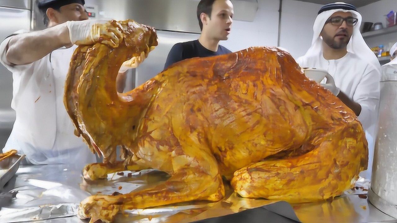 迪拜土豪吃骆驼大餐,镜头记录全过程,简直太豪了!