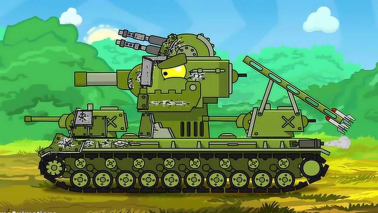坦克世界动画:kv45奔赴战场