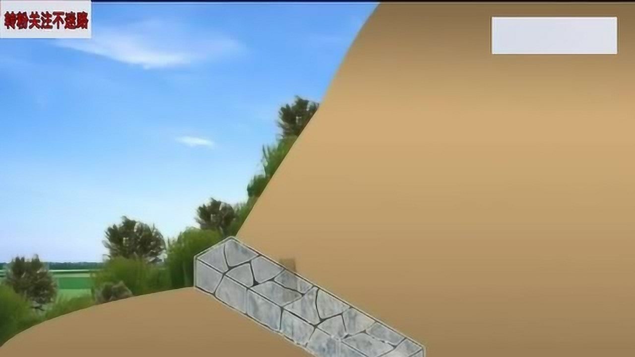 非常经典的基础护坡挡土墙排水沟施工动画演示