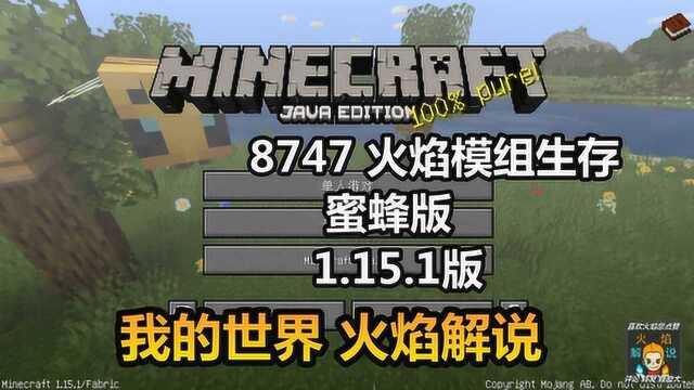 我的世界 火焰解说 8747 火焰模组生存蜜蜂版 1.15.1版