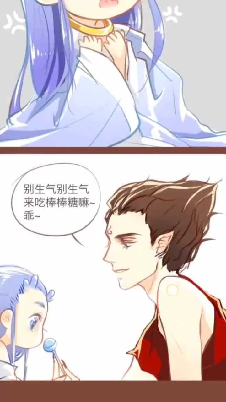 哪吒哪吒和敖丙的q版漫画这是谁这么有才太会画了