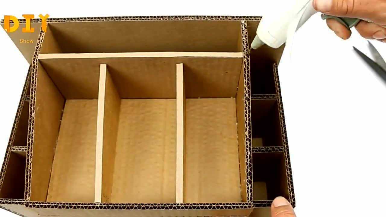 手工纸板教程多功能收纳盒的制作方法简单又实用