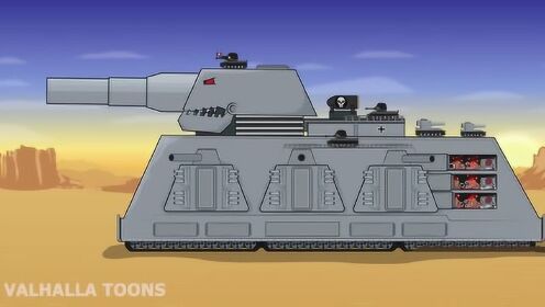 坦克动漫：陆地坦克发出一枚巨型导弹还击魔幻坦克