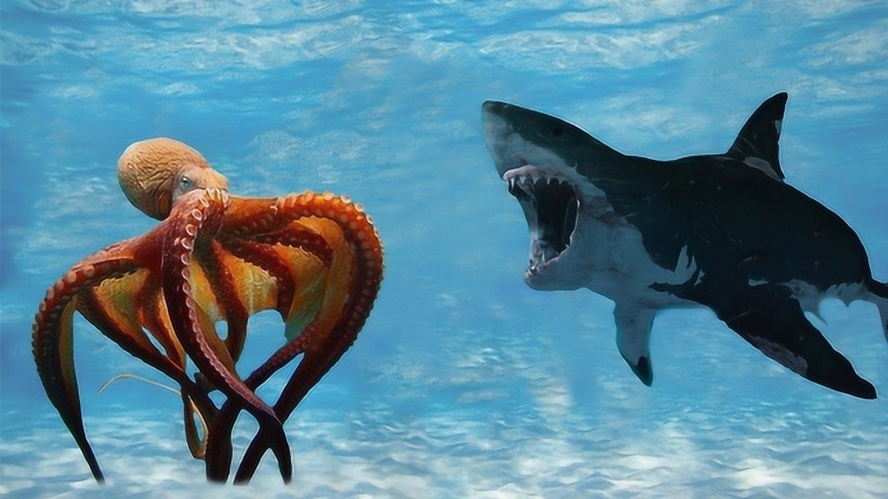 喵鲨和章鱼犬图片