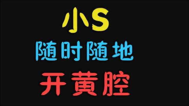 盘点小s开黄腔场面,随时随地开黄腔,快刹车这是在录节目!