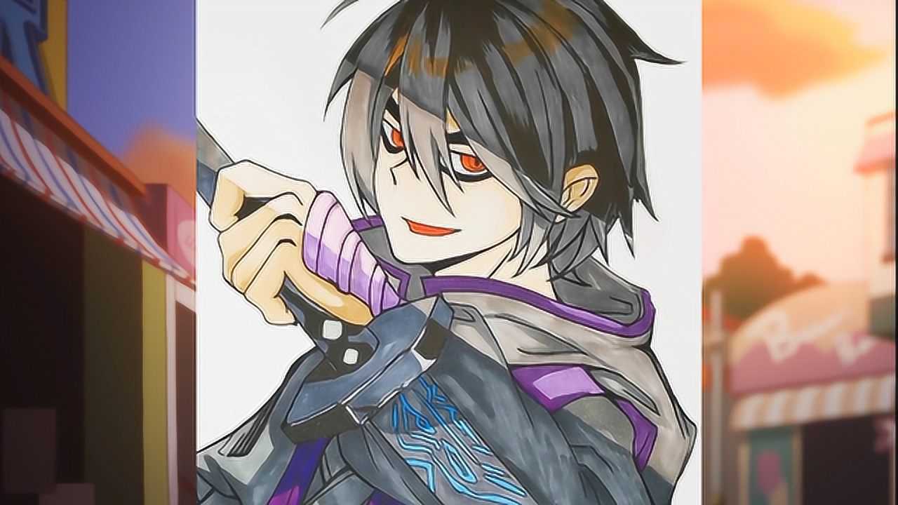 马克笔手绘伍六七这个帅柒我真的爱了