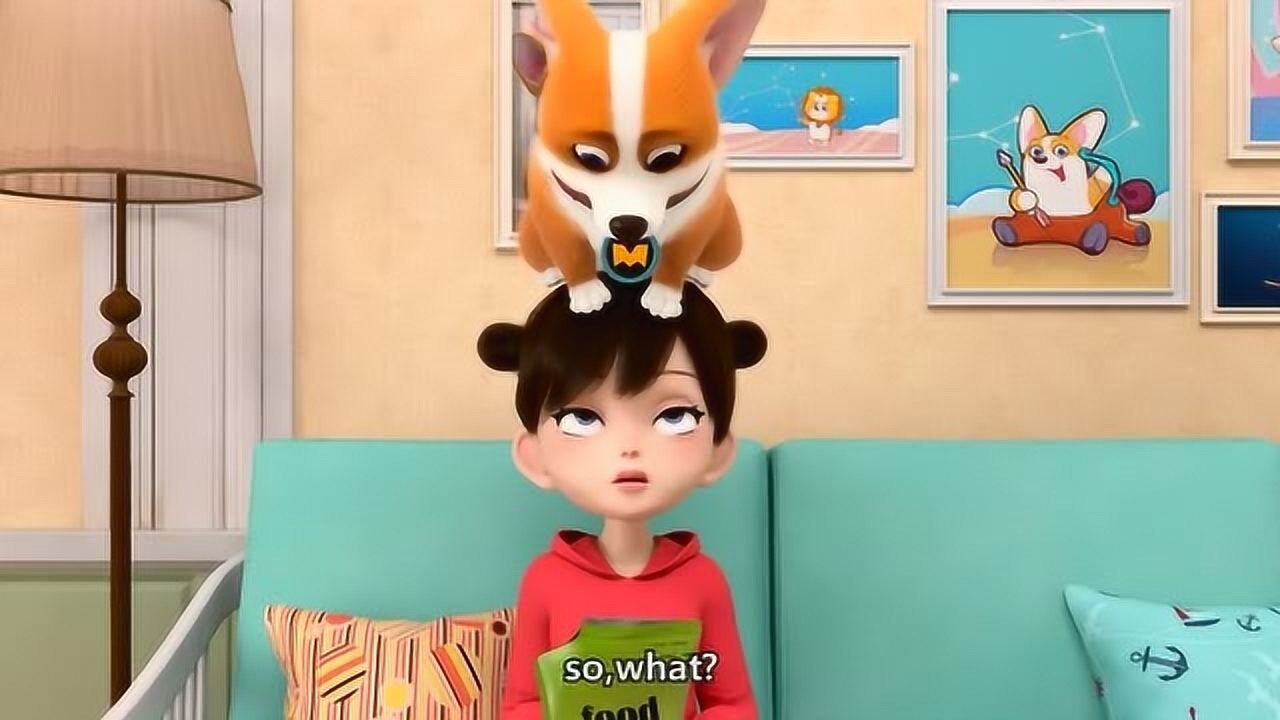 飞狗moco:主人是有多饿啊?抢我的狗粮吃,我跟你拼了啊