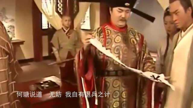 匈奴战书写下“天心取米”4字,东方朔各添1笔,匈奴看后急忙退兵