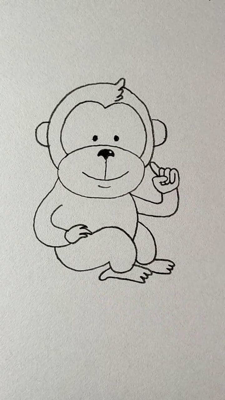 简笔画个小猴子!