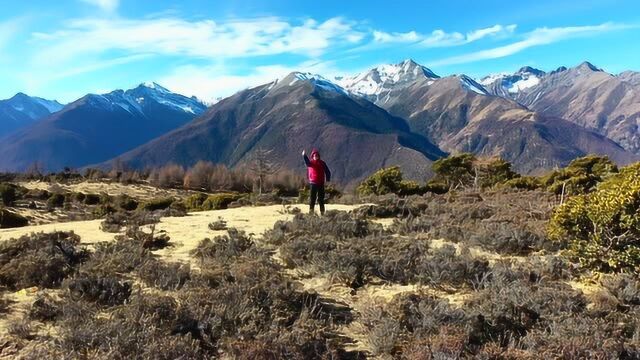 2020最新大疆御2无人机航拍泸亚线初始段俄初山,雪山大美