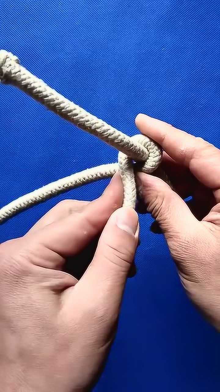 绳子这样打结,十头牛都拉不开