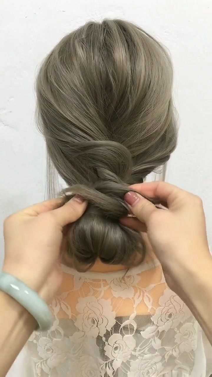 麻花辫的低马尾学会这样扎,越凌乱就越漂亮!