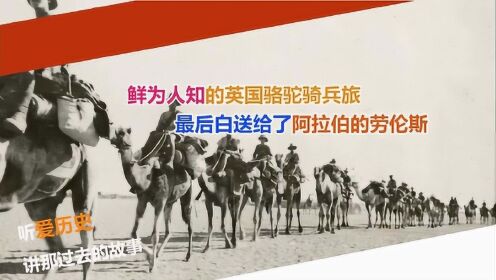 鲜为人知的英国骆驼骑兵旅 最后白送给了阿拉伯的劳伦斯