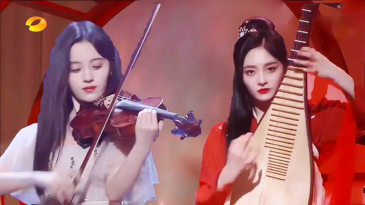 鞠婧祎周洁琼巅峰对决中西斗乐秀琵琶小提琴谁才是你的女神