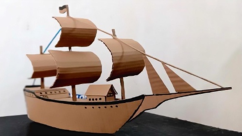 手工帆船的制作方法图片