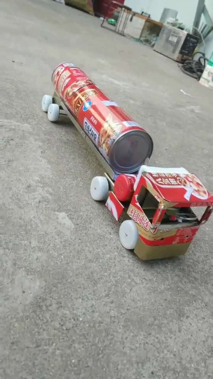手工制作易拉罐造汽车