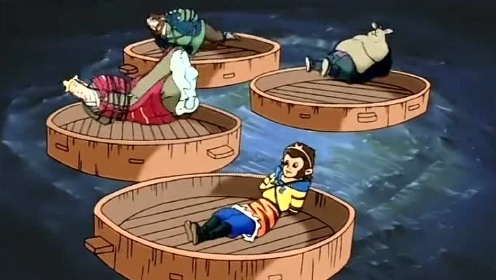 西游记之师徒四人全部被擒住,这下可完了,要全都放进蒸笼里了!