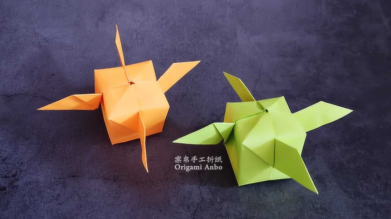 端午节快到了,发个简单易学的四耳葫芦教程,手工折纸葫芦diy