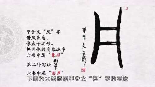 第9天 甲骨文"风"字的写法