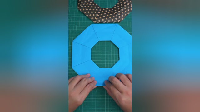 一个好玩的折纸飞盘,飞到停不下来