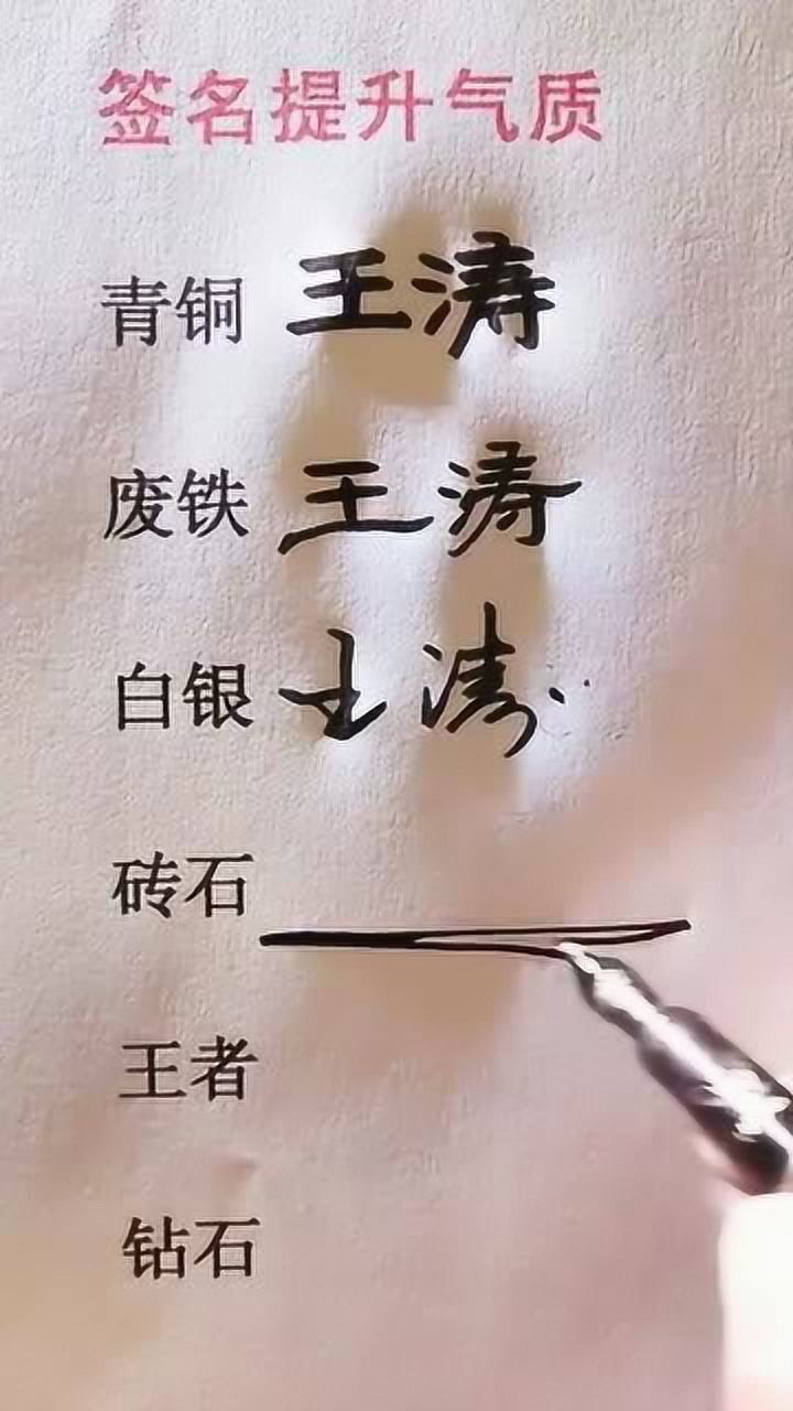 王涛签字图片图片