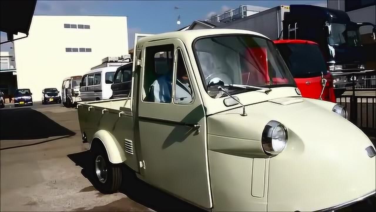日本农用三轮车,前脸很有辨识度