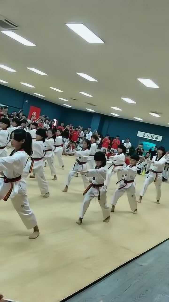 中国龙队跆拳道示范团,动作标准统一,中国精神