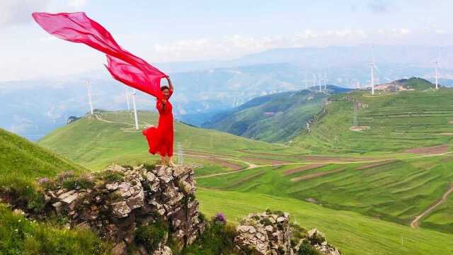 蔚县麻田岭小天山原始自然风光,非常适合露营