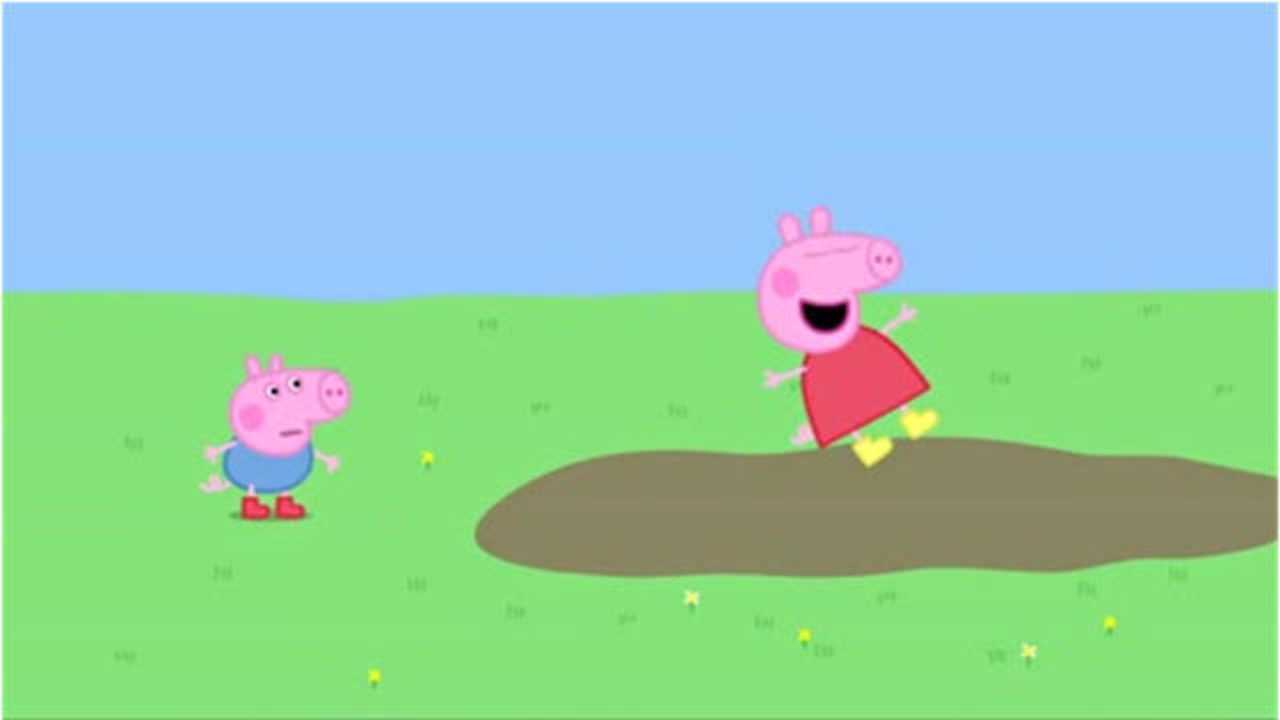 小猪佩奇踩水坑不是乐趣而是恶习大家不要跟着学啊